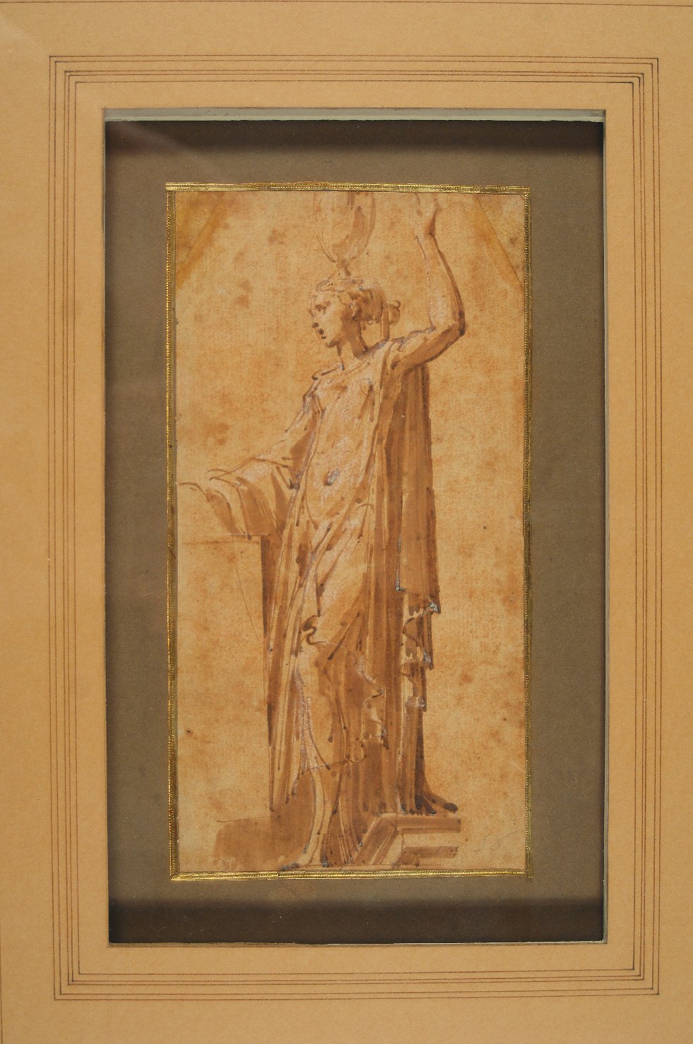 studio per una Vergine della Steccata (disegno preparatorio, opera isolata) di M